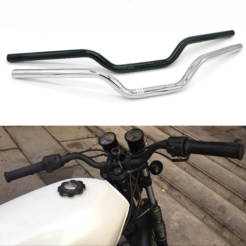 

22mm 25mm Motorcycle Handlebar for Harley XL883 & Honda CG125, Universal Retro Cafe Racer Handle Bar