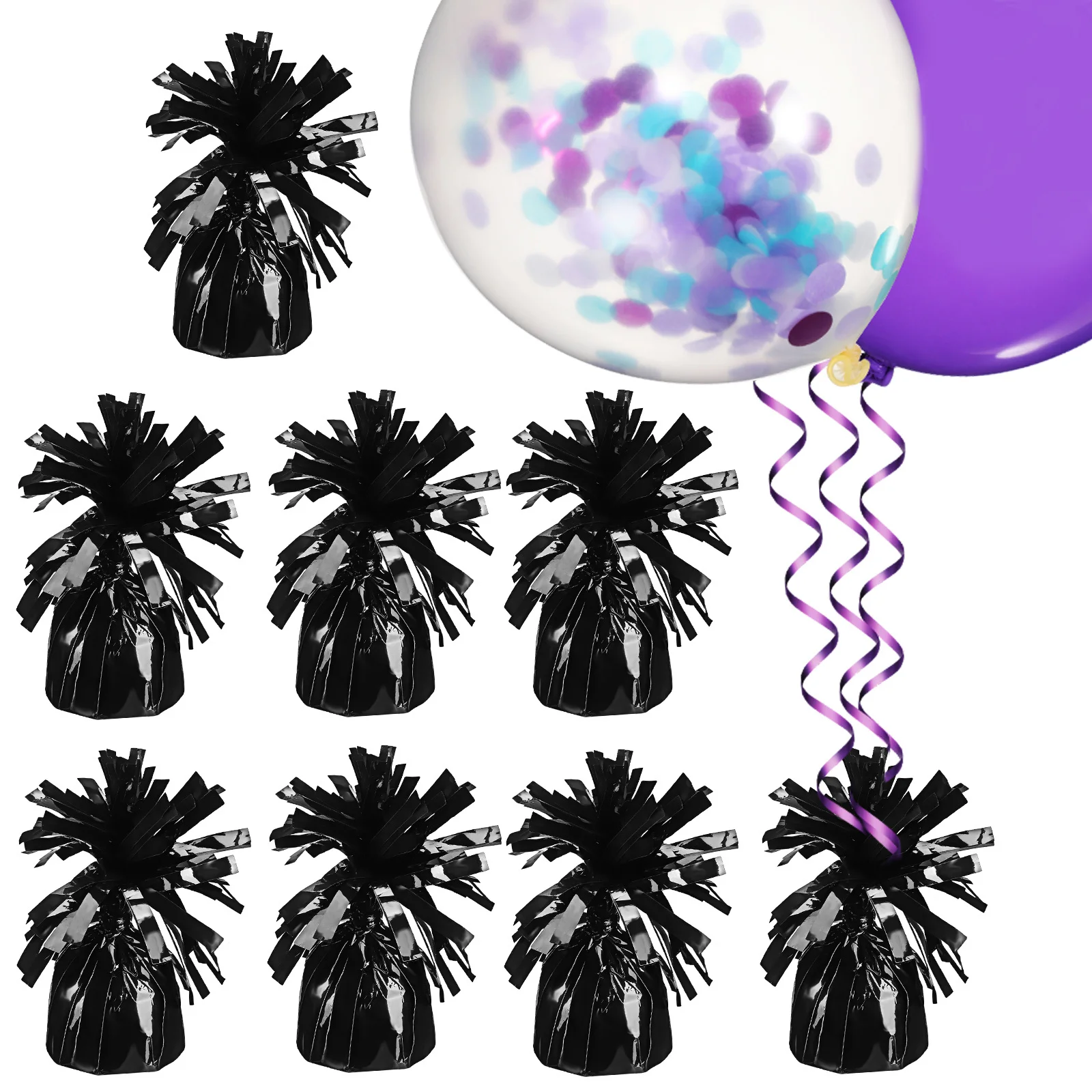 أوزان البالونات للحفلات 8 قطع من حاملات بالونات الزفاف المعلقات الجاذبية لتزيين قوس البالونات وأعياد الميلاد