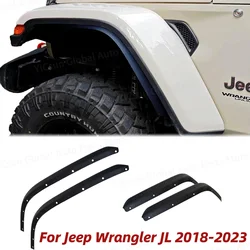 For Jeep Wrangler JL 2018-2023 Fender Flare Widen Trim Mudflaps Wheel Eyebrow Wider Extension Strip