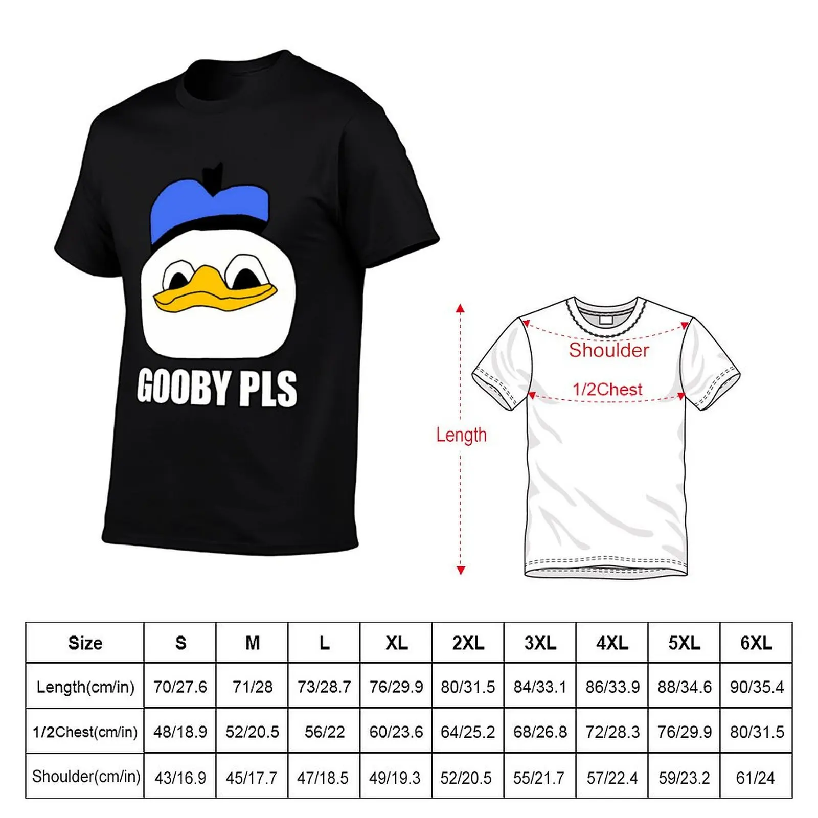 Dolan Duck Meme Gooby Pls T-Shirt baggy shirts graphic tee shirt street wear anime Short sleeve tee men