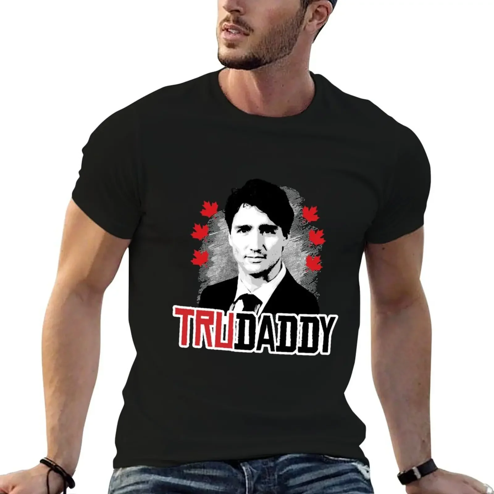 Trudeau is my Trudaddy T-Shirt man clothes plus size tops t shirts for men