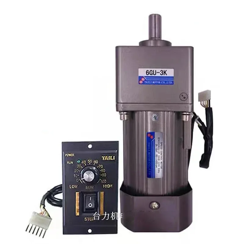Motor de velocidad de CA de 300W con caja de reducción de engranajes, motorreductor 6GU3K-300K BB