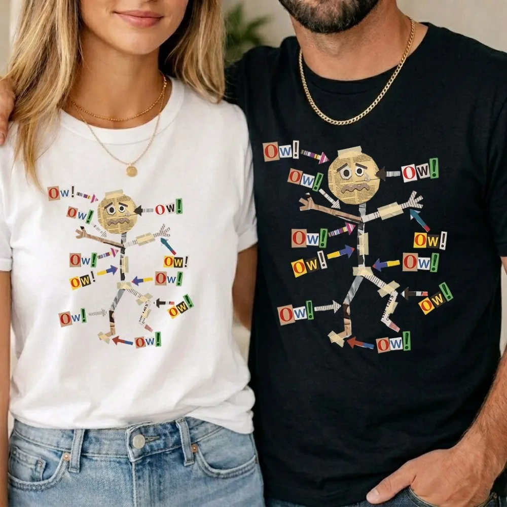Image of 2026 Lustige Ow Voodoo-Puppe Herren Damen Grafik T-Shirts Sarkastischer Humor Lässiges Kurzarm-Baumwoll-T-Shirt für Unisex Herrenbekleidung