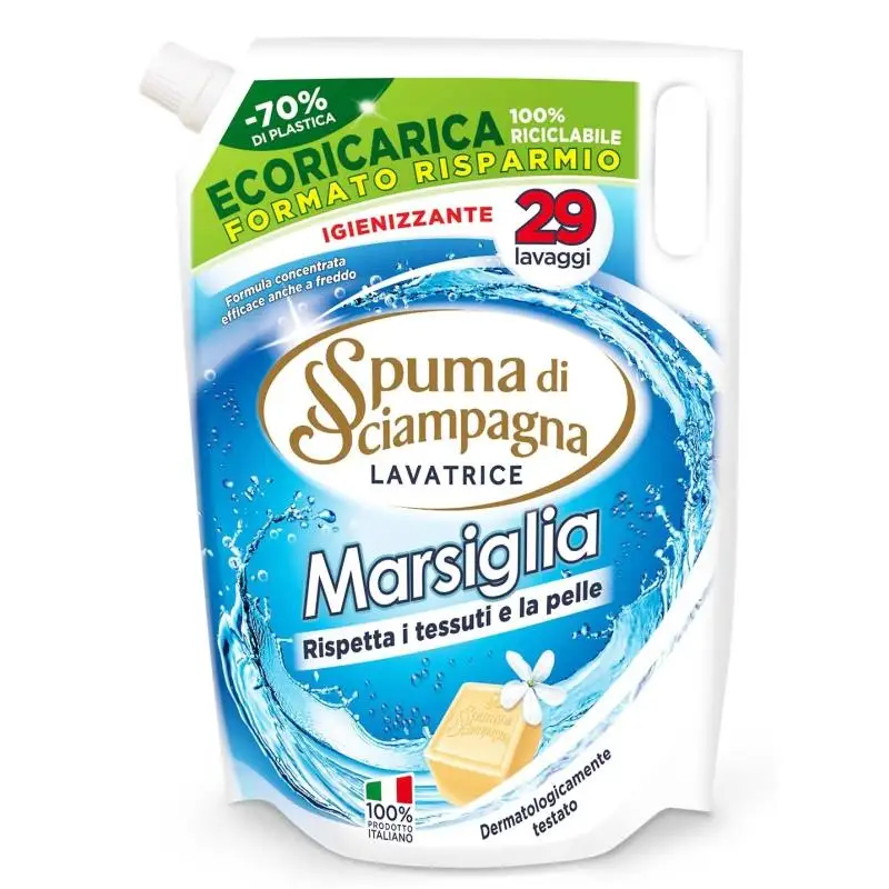 Lavater Liquid Sacci Marsiglia Wasmiddel 29 wasbeurten 1,305l - Spuma di Sciampagne