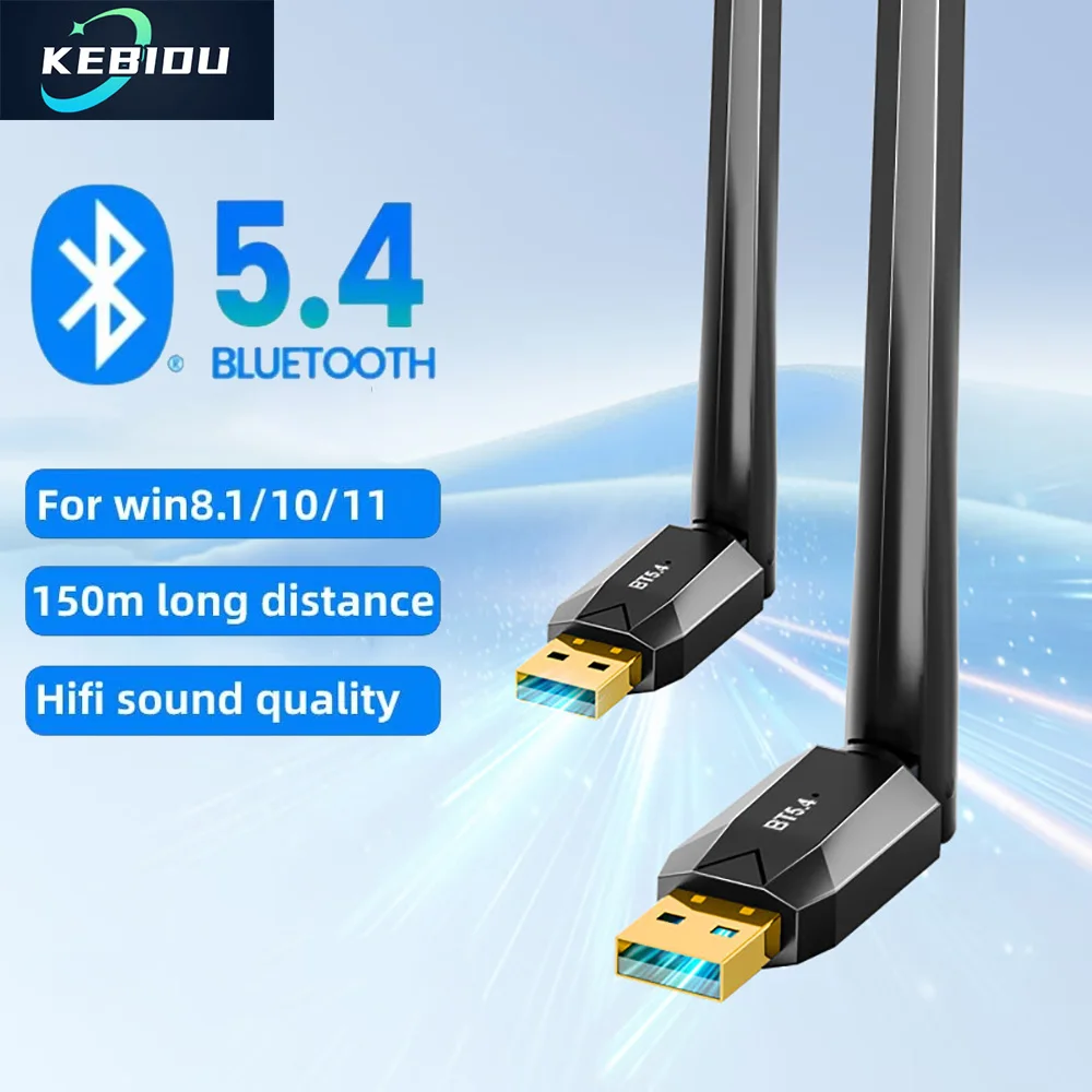 

150 м Bluetooth 5,4 адаптер USB Bluetooth Dongle драйвер бесплатно для Windows 10/11/мышь ручка клавиатуры аудиоприемник передатчик