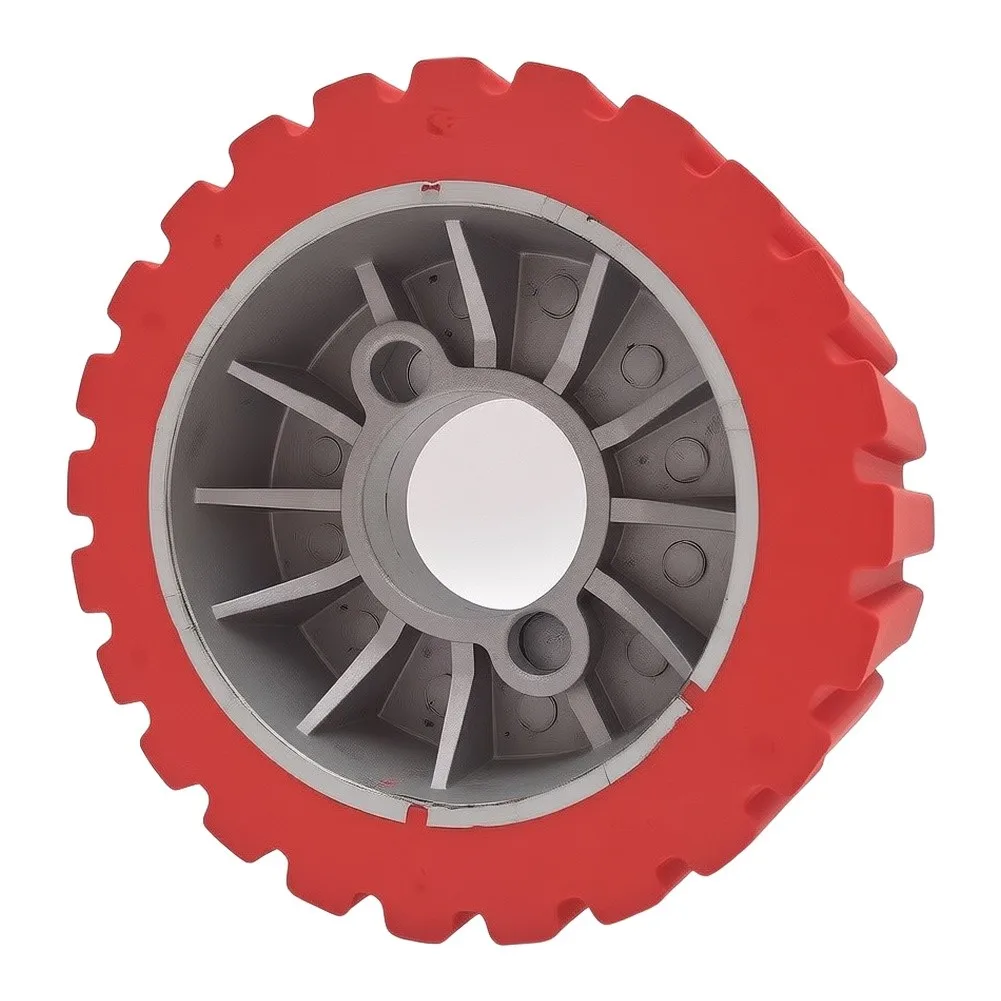 Workshop-Compatible Rubber Feed Roller for Milling Machines and Power Feed Units with 35mm Central Bore Requirement