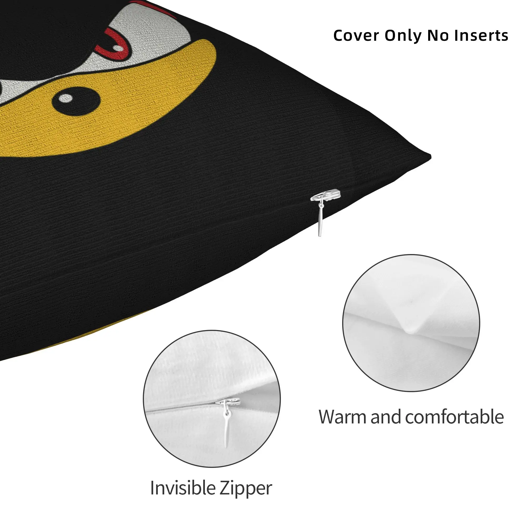 Knuckles Soniced Gaming Square Pillow Cases  Cushion Covers Funny Zippered Decorative Pillowcase for Home 40*40cm - view 4
