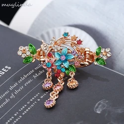 muylinda Rhinestone Flower Hair Claw Clip Chic Vintage Metal Hair Pin  Women Hair Ornaments Headwear Accessories