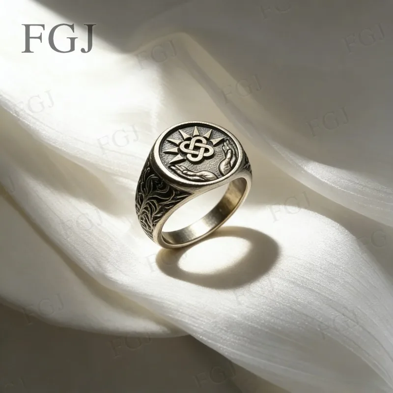 

Винтажное кольцо из стерлингового серебра 925 пробы в стиле ретро, классическое антикварное ювелирное изделие, подарки на свадьбу, день рождения, Рождественскую вечеринку, наряд, подвески