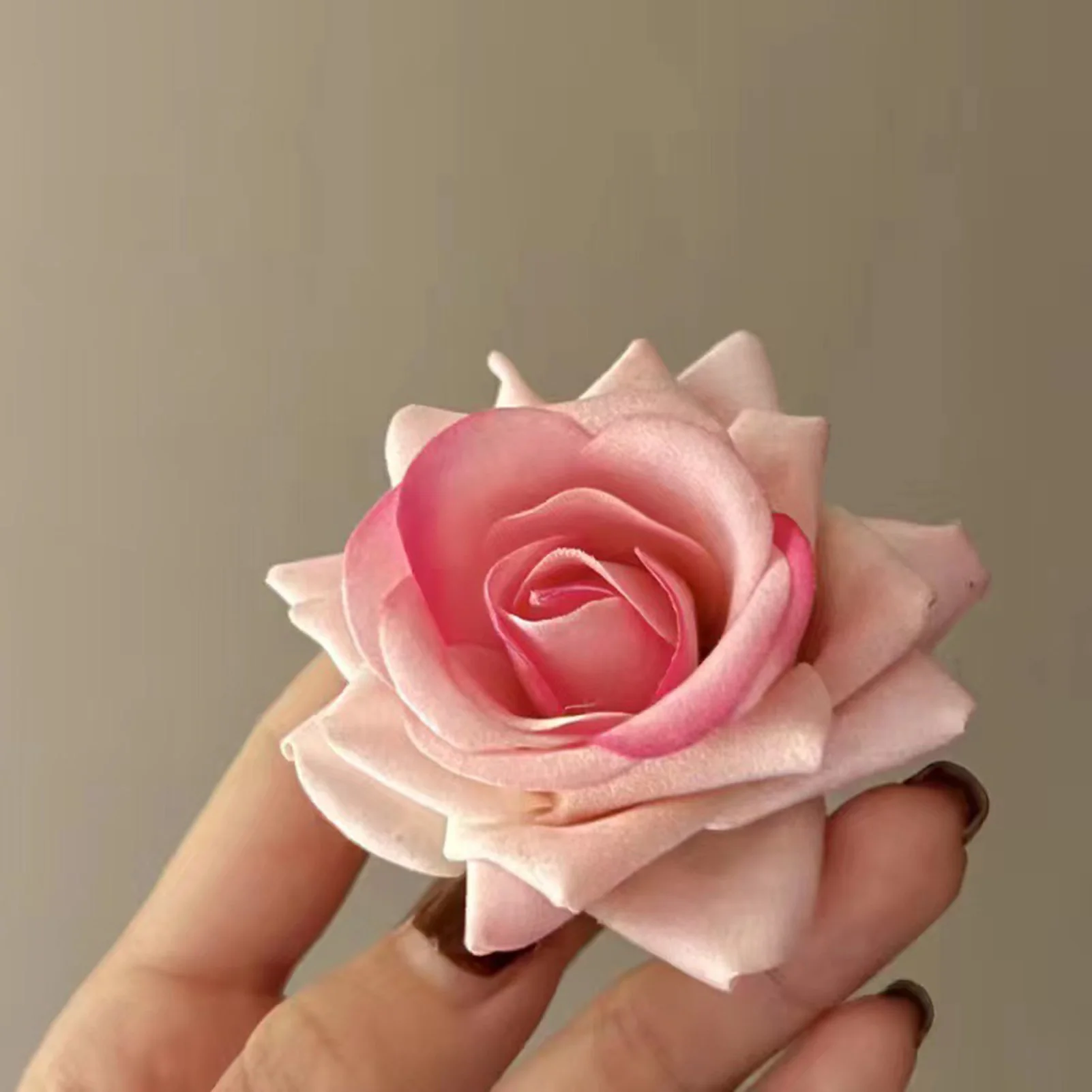 Rose Hairpin Flower Brooches Wedding Bridesmaid Artificial Rose Hair Clip for Birthday Stage Party Show Dress up