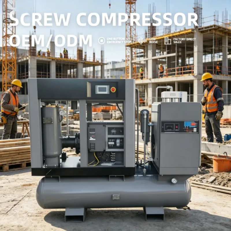 High Pressure Compressor Large Storage Tank For Mine Ore Rock Drilling Stone Breaking Pneumatic Equipment Air Source