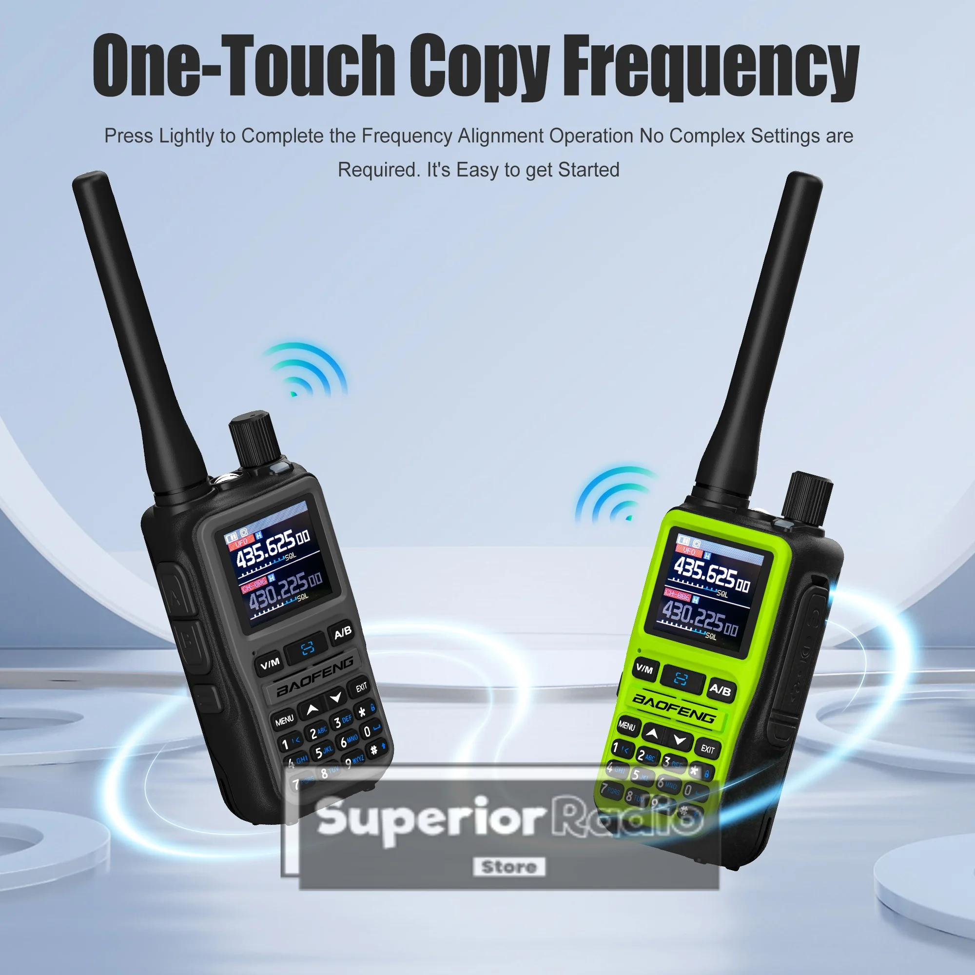 UV-5R ミニ Baofeng トランシーバー Bluetooth グリーン USB-C