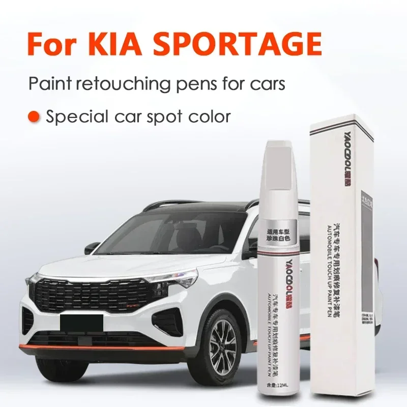 

Для Kia Sportage краска для ретуши, ручка для ремонта царапин, автомобильный набор для удаления царапин, набор для ремонта краски, автоаксессуары, алмазное серебро C5
