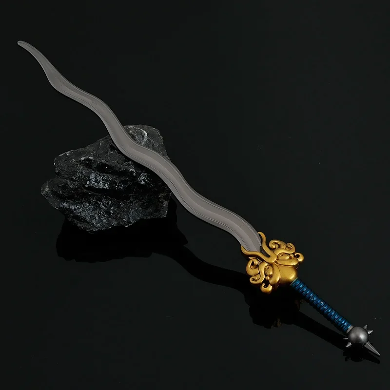 22 cm/8.66 pollici Polpo Generale Spada Arma Modello Film Nei Zha 2 Periferiche Sea Monster Serpentine Metallo Samurai Coltello DesktopToys