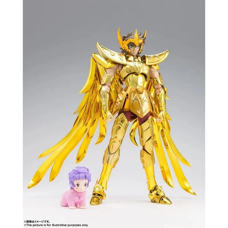 In Stock Bandai Saint Seiya Saint Cloth Myth EX Sagittarius Aiolos Revival Edition Baby Athena Anime Action Figure Model Toy