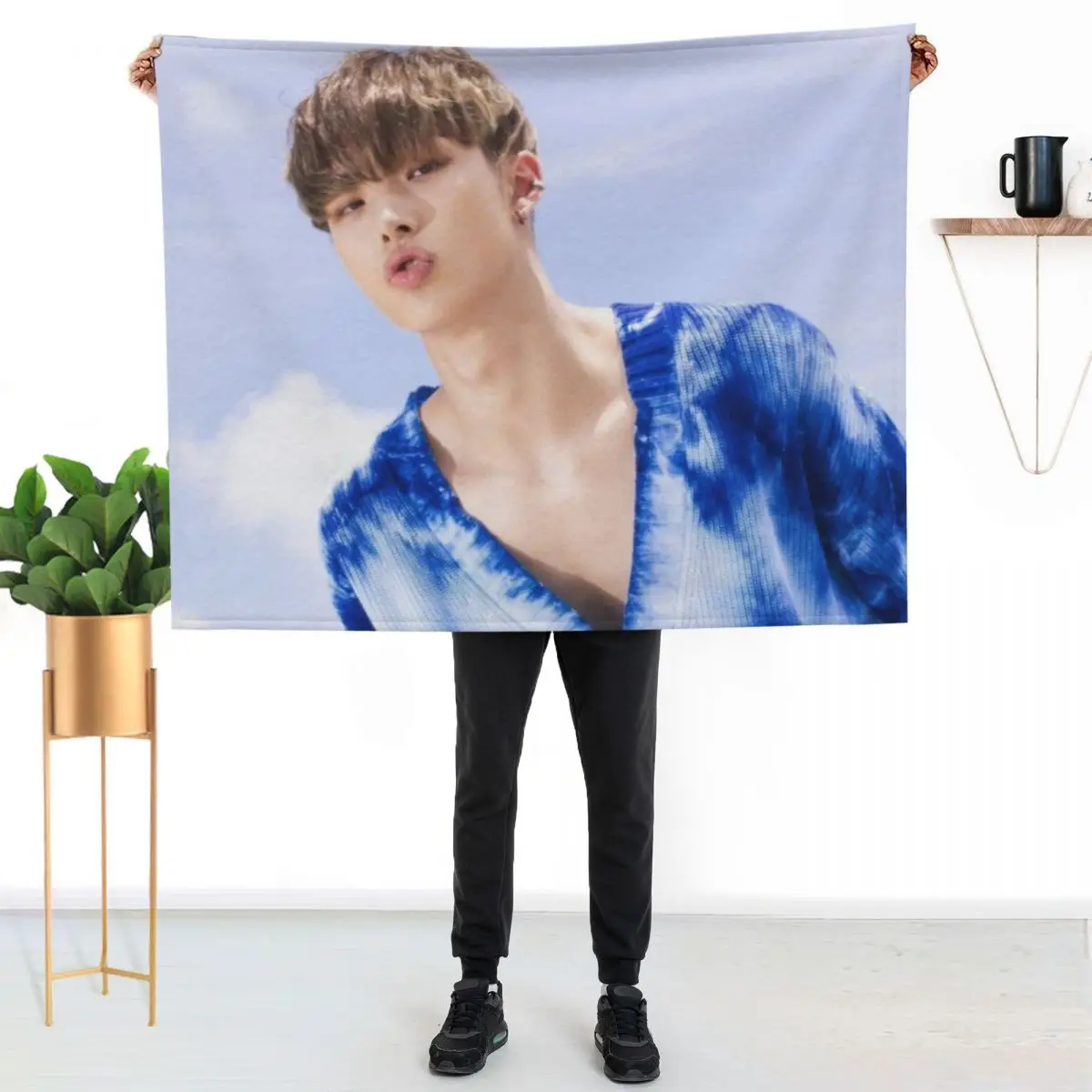 Ateez Mingi Throw Blanket Versatile Cozy Throw Blanket for All Occasions