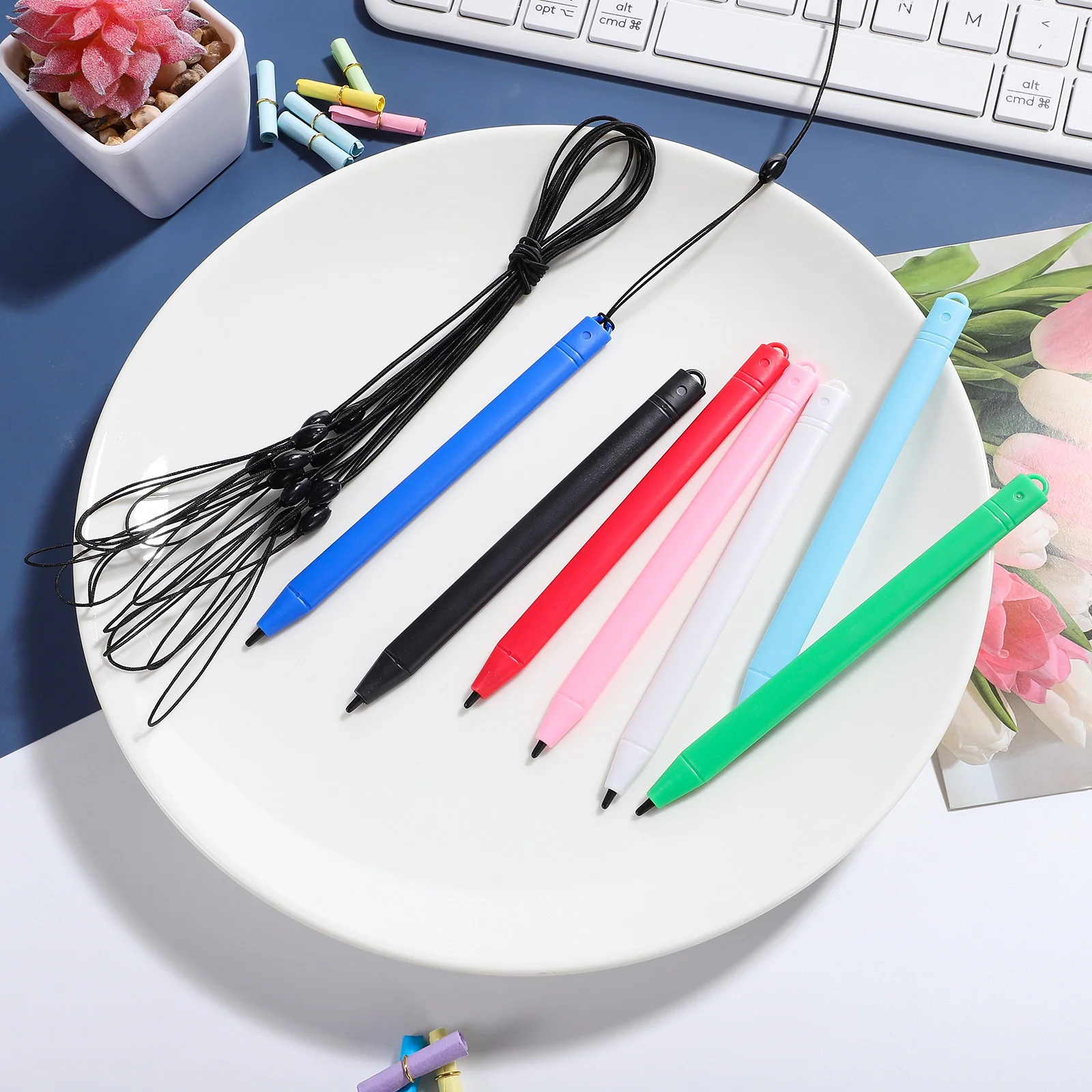 

7Pcs Stylus Pen for Touchscreens Smooth Writing Experience Versatile Use Tablet Pens for Touch Screen LCD Drawing Board Pen