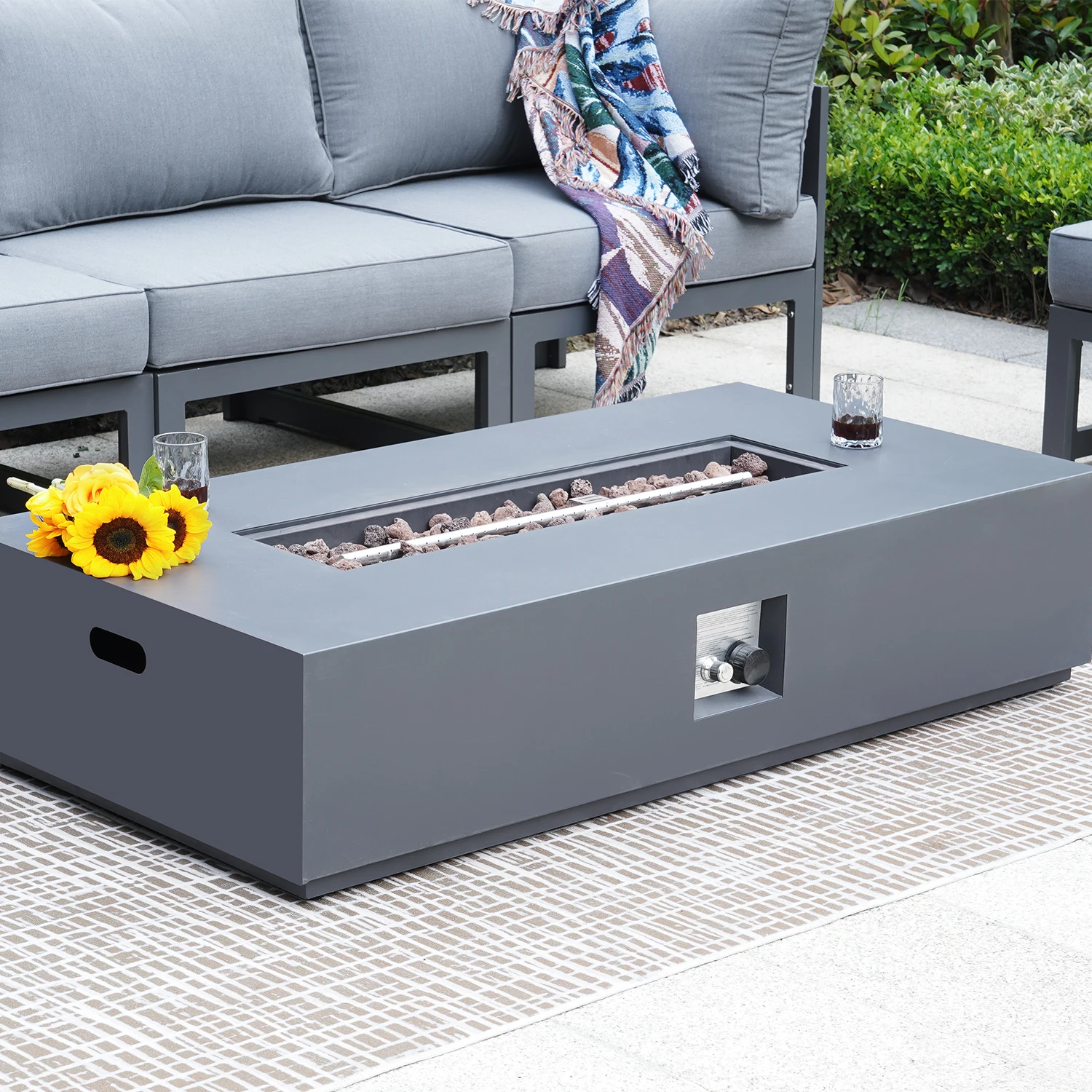 Optimum All Weather Garden Fire Pit Table