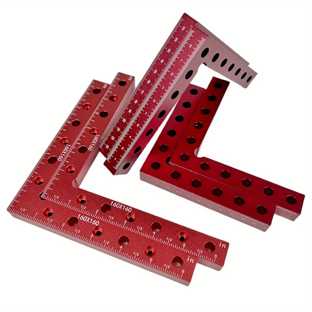 3/6pcs 90 Degree Positioning Squares Right Angle Clamps - Aluminum Alloy Carpenter Corner Clamping Square Tool