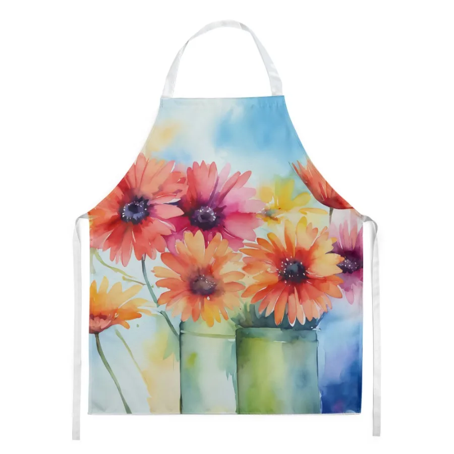 

a Daisies in Watercolor Apron Cooking Kitchen Server Baking Crafts Gardening for Adult Women Men Unisex Large Multicolor