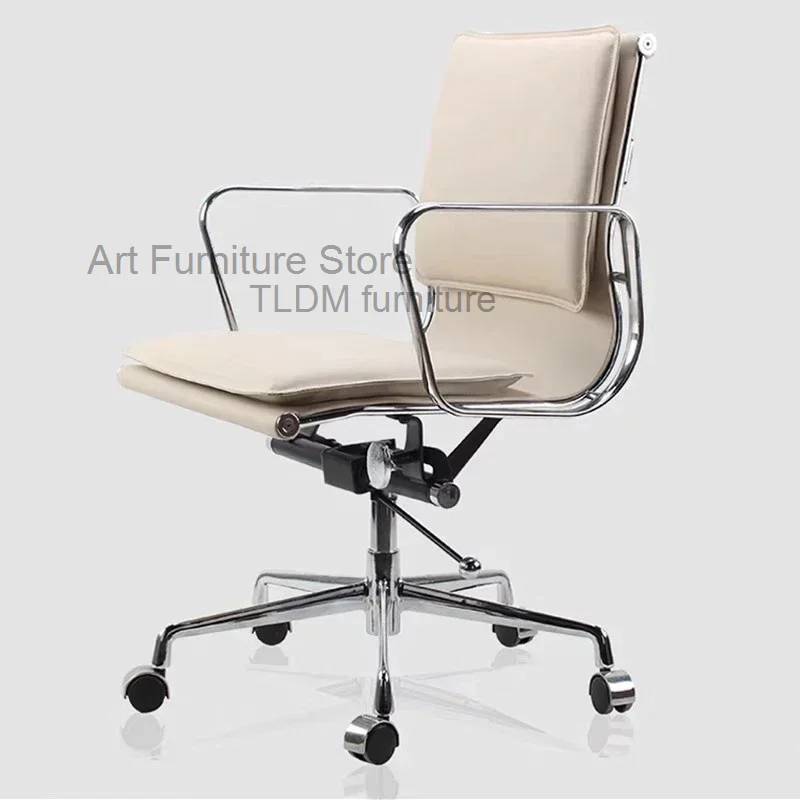 Fashion Comfortable Office Chairs Leather Design Metal Armchairs Office Chairs Executive Bureau Sedie Da Ufficio Work Furniture