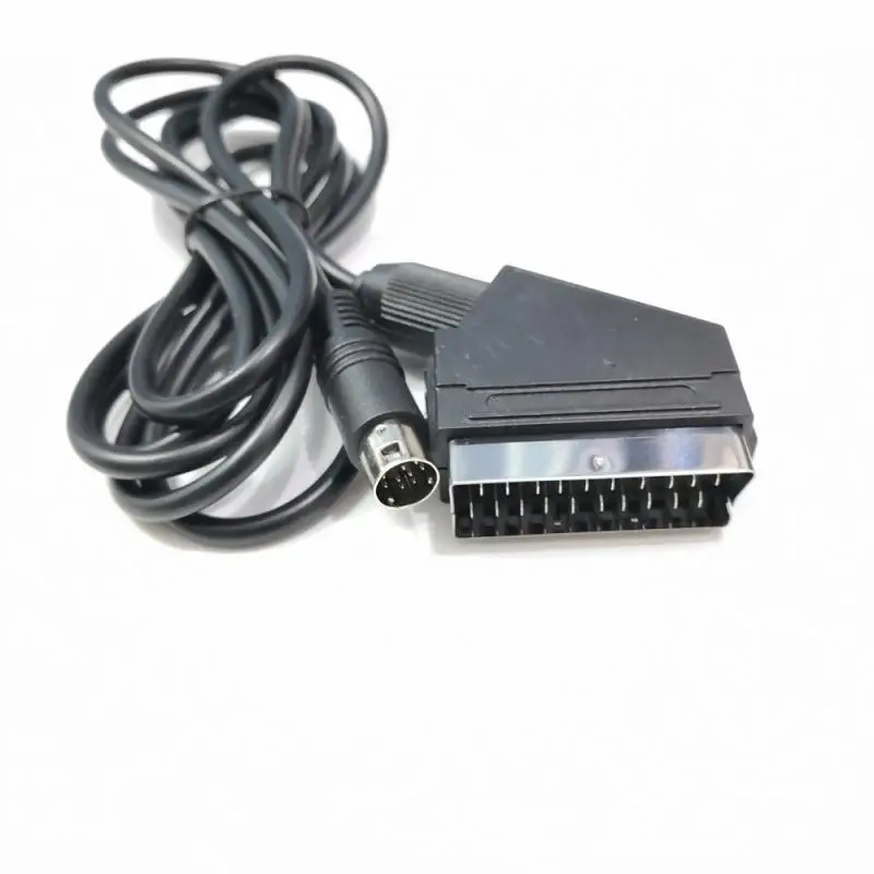 Scart Lead Cable for PS2/PS3 Scart RGB Cable Sega -Mega Drive2 -Genesis 2 Megadrive 2 MD1/MD2 RGB AV Scart Cable 1.8m D11