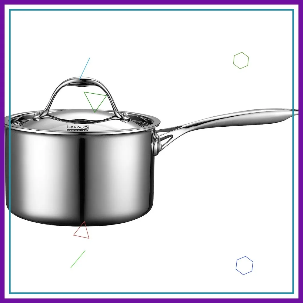 

Серебряная многослойная кастрюля объемом 3 кварты для профессиональной кулинарии