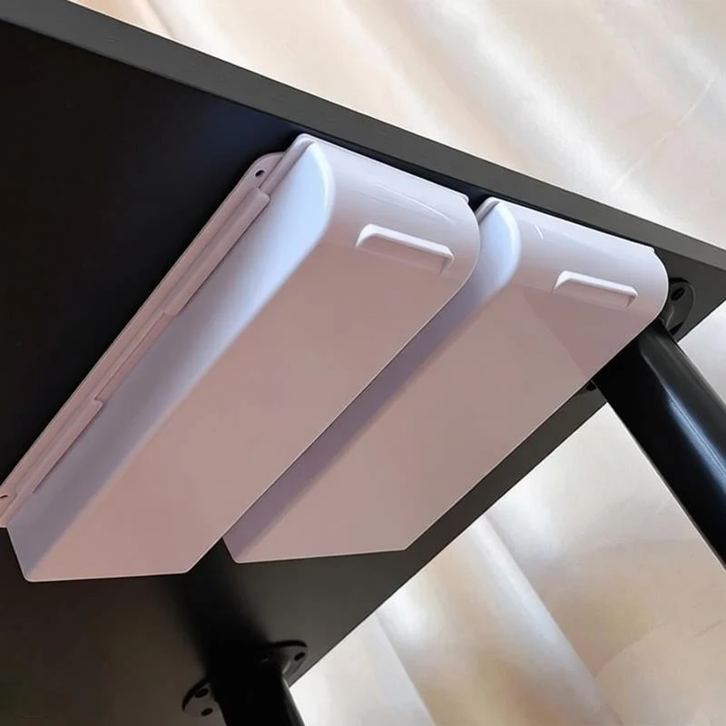 

1Pc PP Undertable Accessories Storage Box Drawer Hidden Under Desk Drawer Storage Office Organizer Desk Self Adhesive Drawers