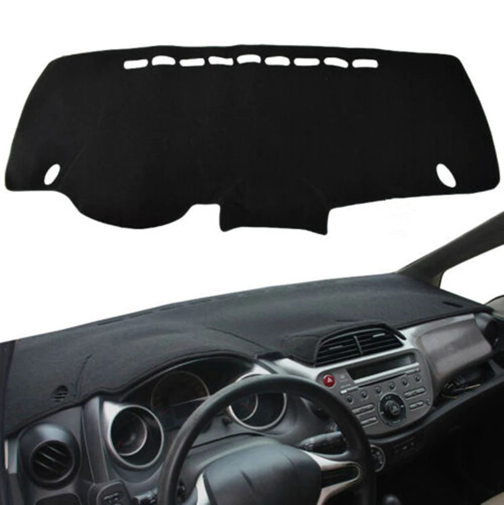 Front Dashboard Cover Carpet For Honda Car Dash Board Mat Shield Pad Shade Strip For Honda Jazz Fit 2009 2010 2011 2012 2013