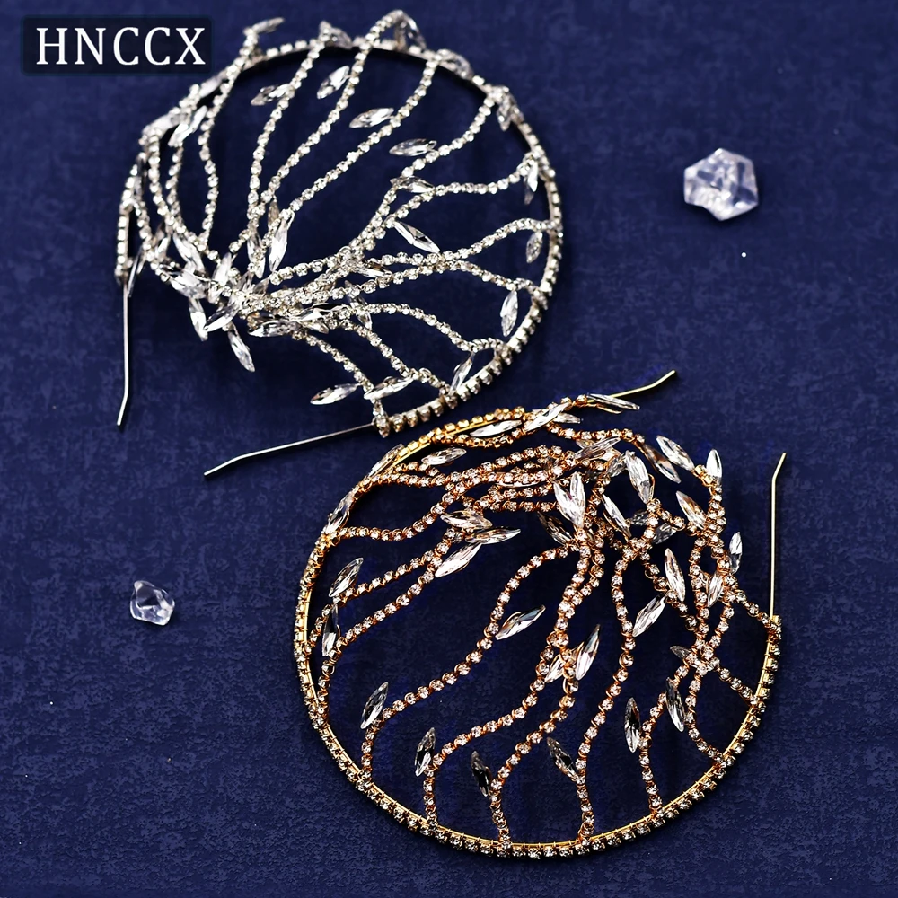 

HNCCX Shiny Crystal Princess Headwear Elegant Girls Bridal Hair Ornaments Crown Tiaras Fashion Women Accessories CP483