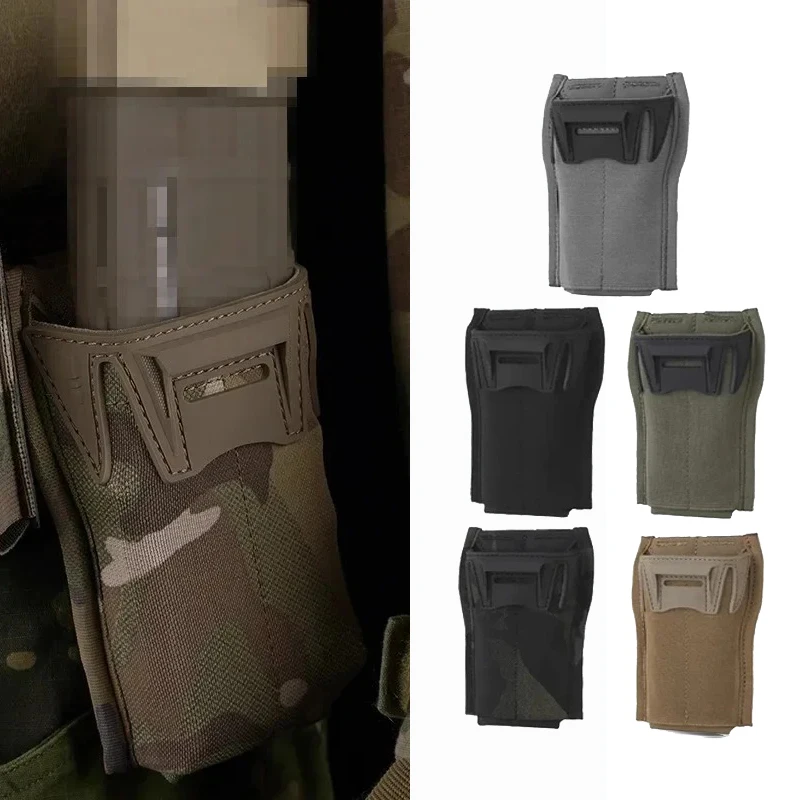 

Tactical K Type 5.56 AR Magazine Pouch, Airsoft Hunting MAG Pouch Enlarge Opening Multi Stage Height Adjustment