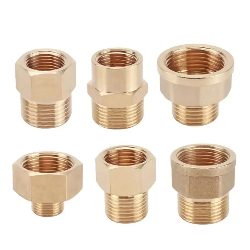 Pipe Fitting Hex Bushing Connectors Water Gas Adapter Reducer Female to Male Threaded Coupler Connector Practical Home Hardware