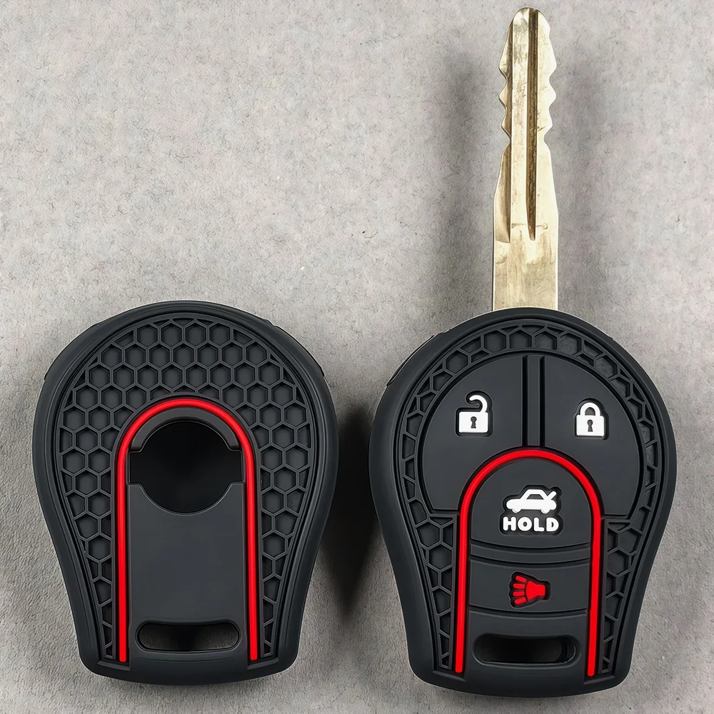 Silicone Car Key Case Cover For Nissan Tiida Terrano Cube Pathfinder Rogue 2012 Maxima Altima Sentra Juke Micra Qashqai March