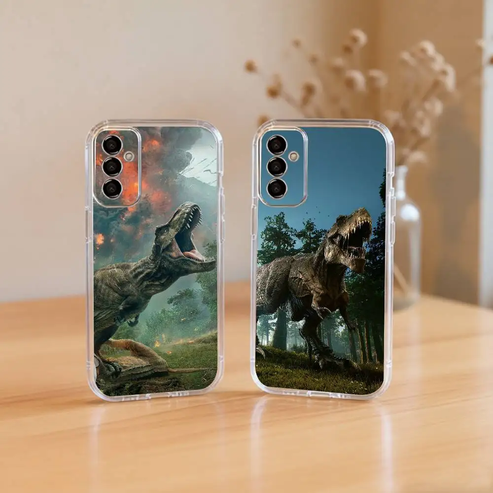 

Jurassic Park Dinosaur World Phone Case For SamsungA10,12,20,21S,30,31,40,50,51,52,70,71 Transparent Cover