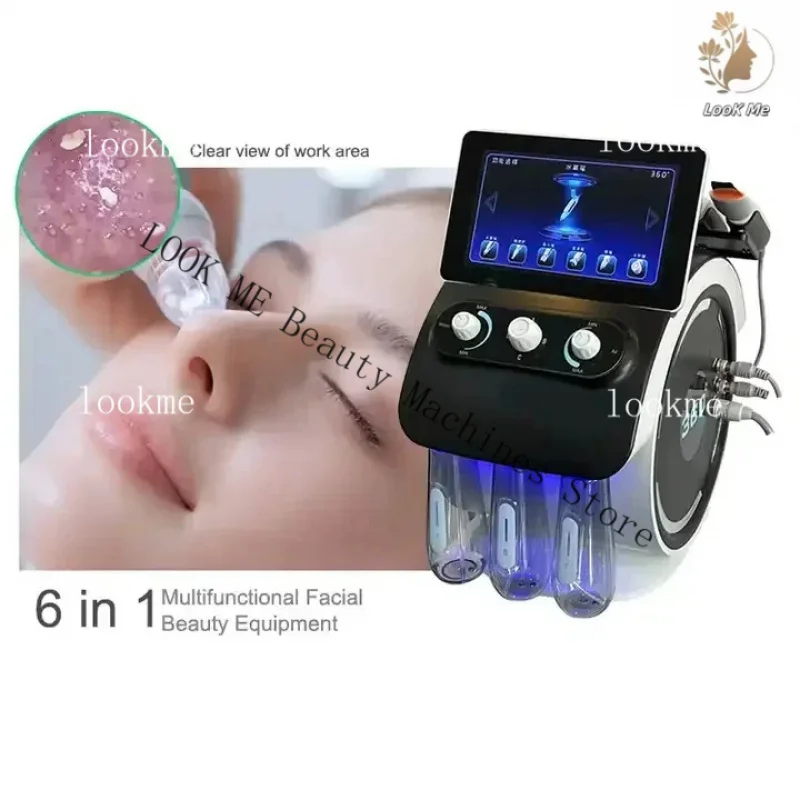 

New Hydro Machine 6 In 1 Multifunction HD Camera Scan Hydro Blackhead Removal Hydro Facial Dermabrasion Machine