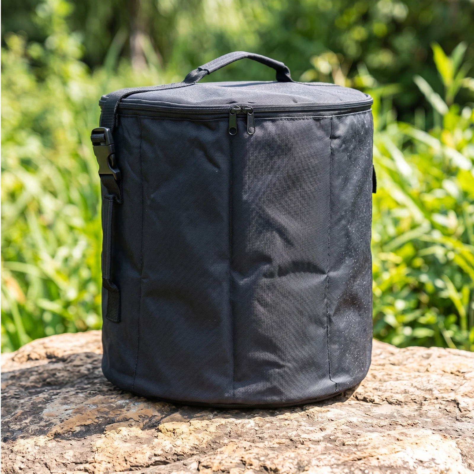 Cylindrical Bag Portable Bag with Top Handle Adjustable Heavy-Duty for Photographers, Travel, Outdoor Photography