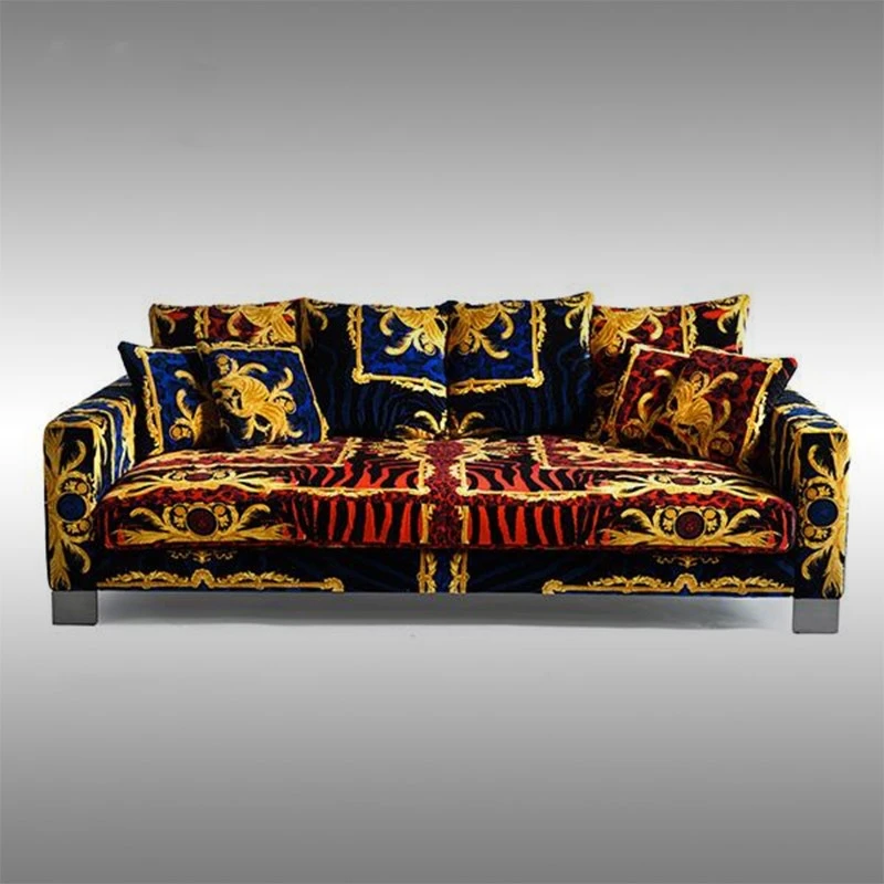 ^&Italian High-End Custom Post Modern Light Luxury Living Room Sofa Solid Wood Design for Home Use