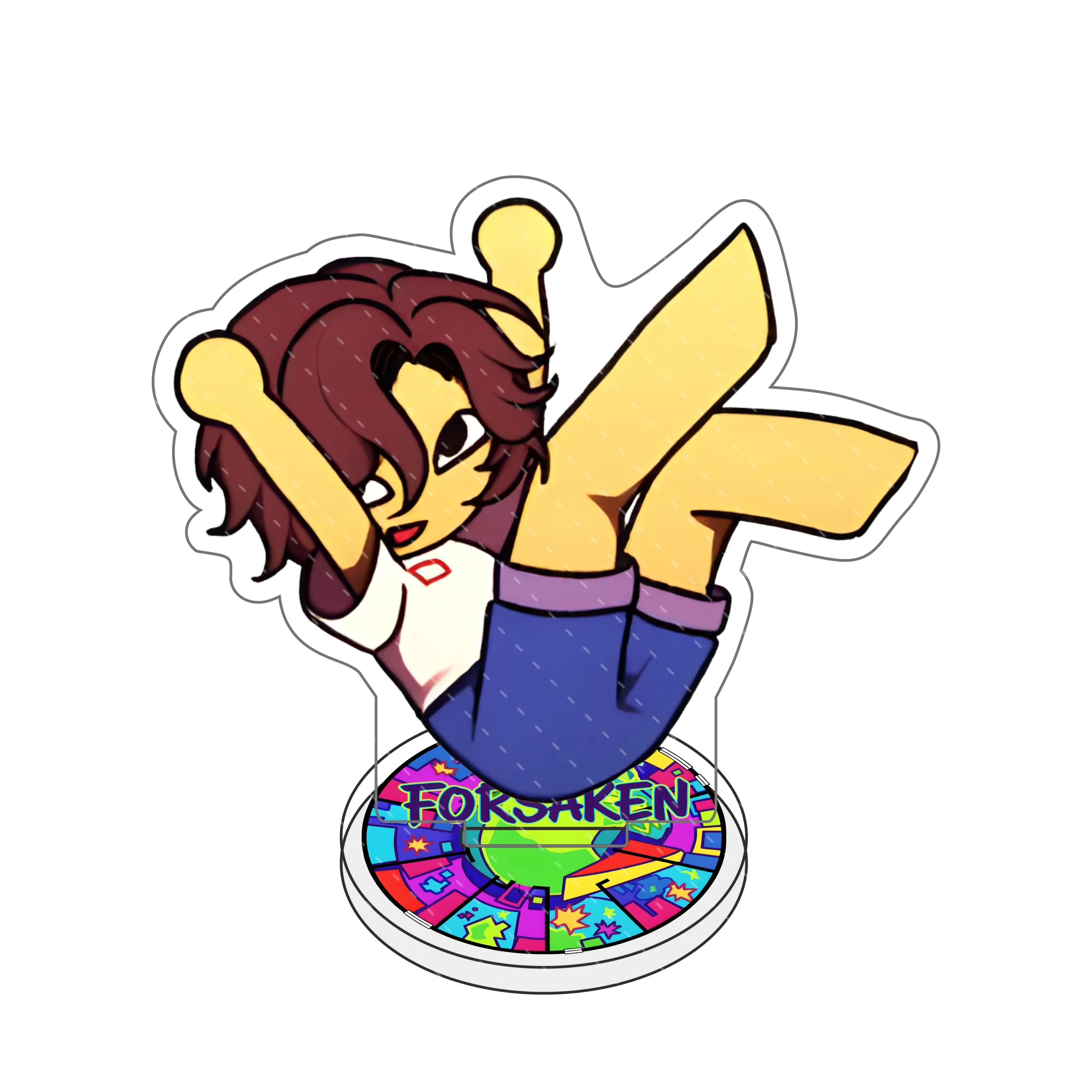 Forsaken الاكريليك المدرسة 10 سنتيمتر لعبة ضيف 1337 Noob Shedletsky جون دو c00lkidd إليوت تشيبي الألعاب هدية سطح المكتب الحلي #4