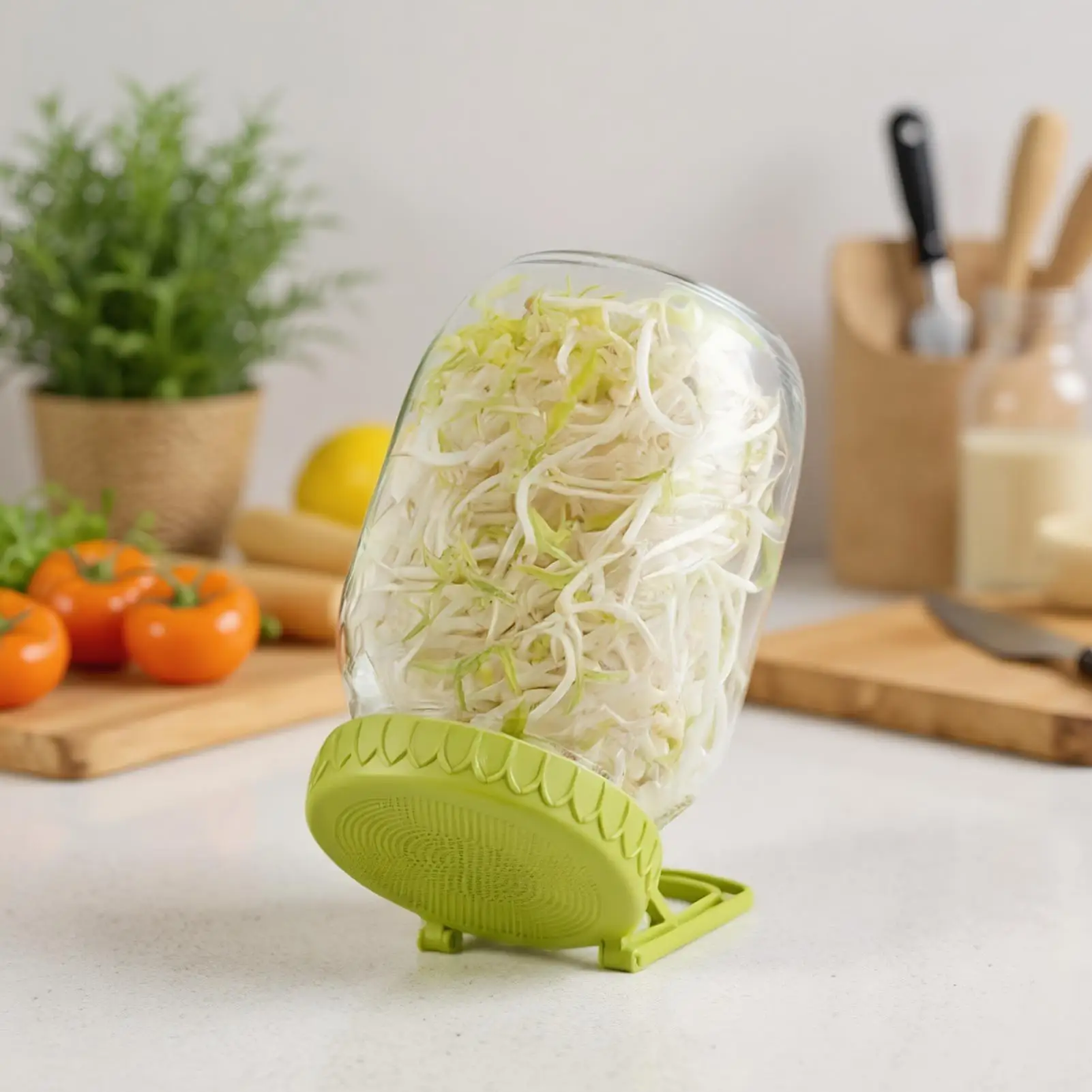 Sprouting Lids Germination Cover with Stand Wide Mouth Sprouting Lid with Bracket for Beans Alfalfa Plants Vegetables Broccoli