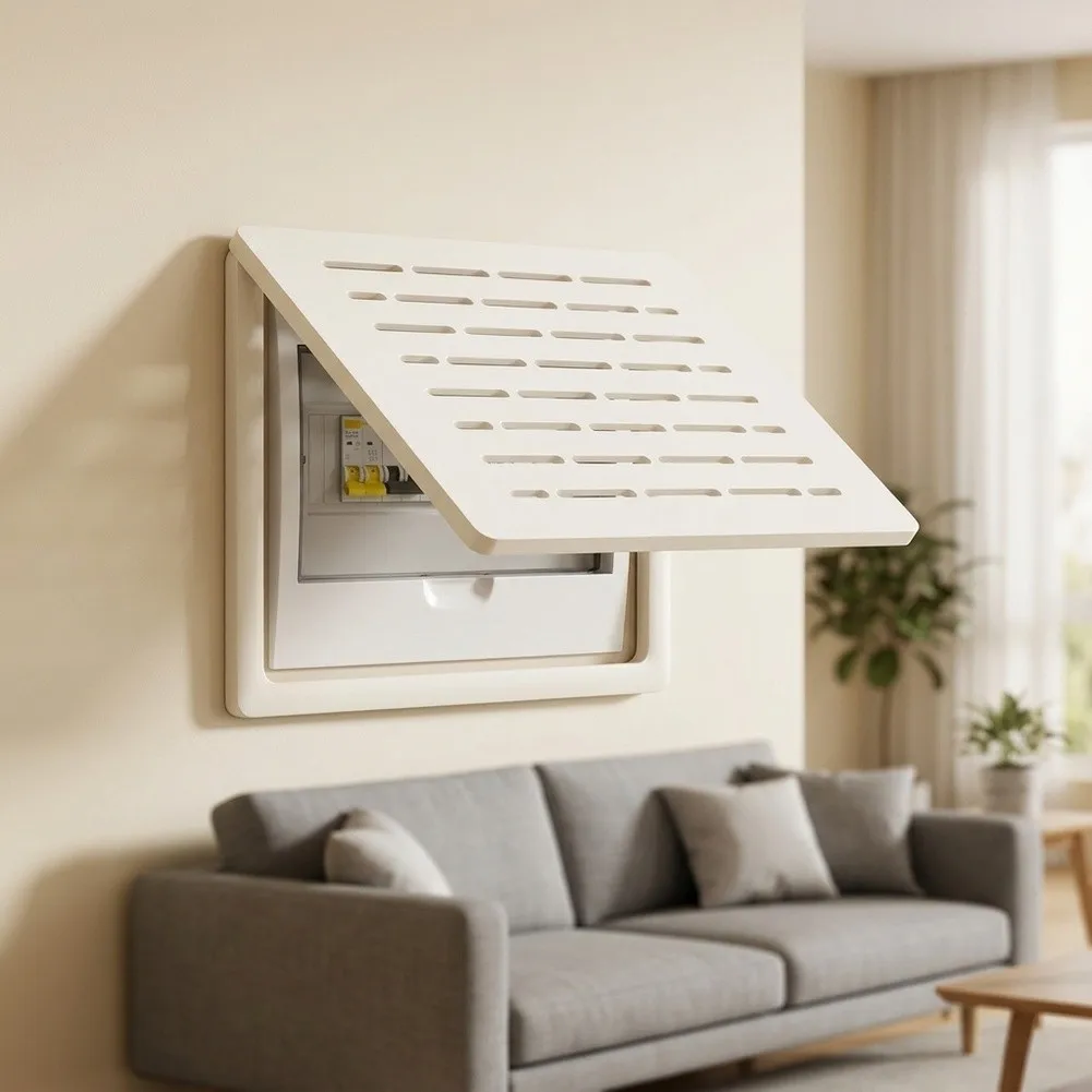 Living Room Decor Electric Meter Box Electric Meter Box Distribution Box Cover Hole-free Installation Flip for top for access
