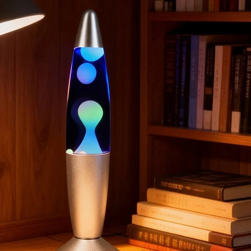Remote‑Control Color‑Changing Jellyfish‑Style Lava‑Lamp, Dynamic Wax Mood‑Light for Creative Art Home Desk Decoration