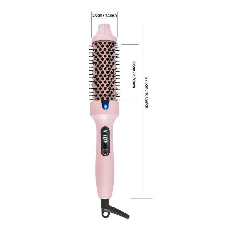 2-in-1 Hot Air Brush LED Display, Multi-Level Adjustable Temperature, for Straightening & Curling Hair, Create Fluffy Hairstyles - view 6