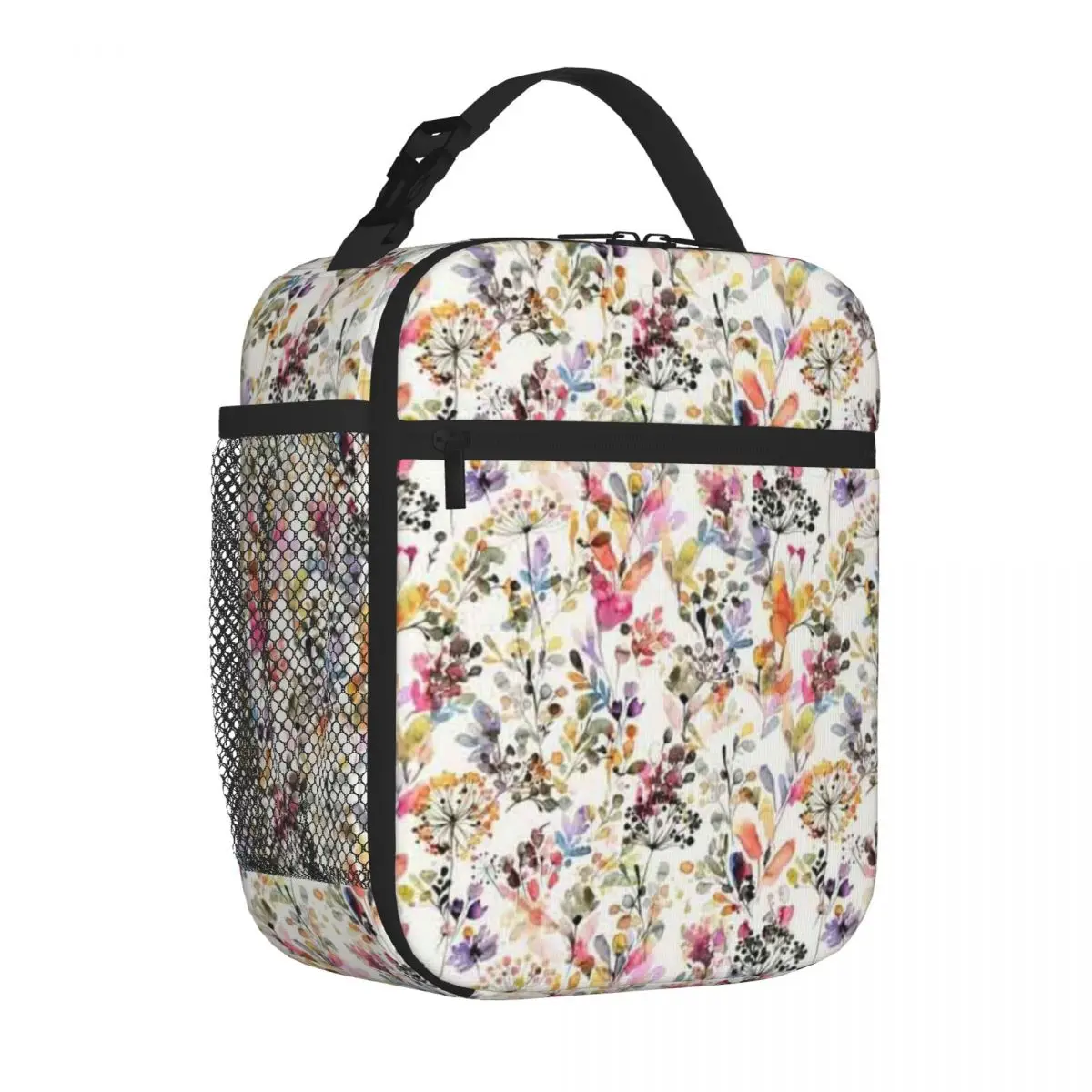 Bestselling Wild Flowers And Plants Watercolor - Wild Nature Botanical Print Cartoon Cooler Tote Train Ride Cooler Tote