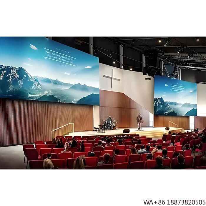 Layar LED Indoor Full-Color P1.95 500*500mm Panel Video untuk Panggung Acara dan Dinding Display di Pusat Perbelanjaan