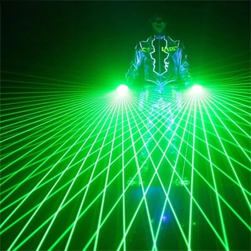 

Laser Laser Half Finger League of Legends Iron Man Luminous LED Fluorescent Gloves Team Dance Tide