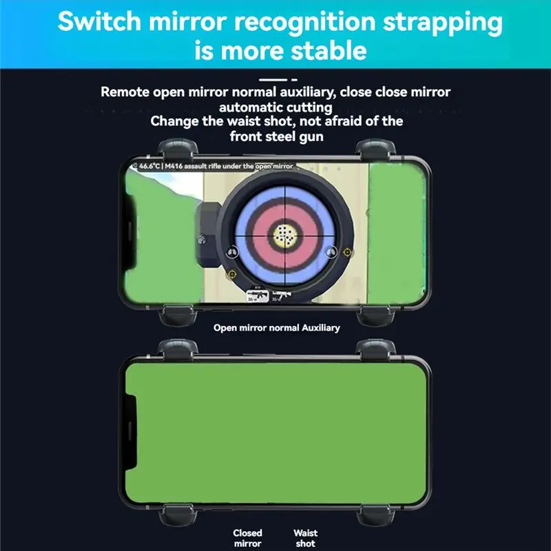 Y44A S07 PUBG Game Handle Bluetooth Automatic Pressure Gun, Supports Gyroscope, Multi-Finger Operation, for Android iOS Mobile
