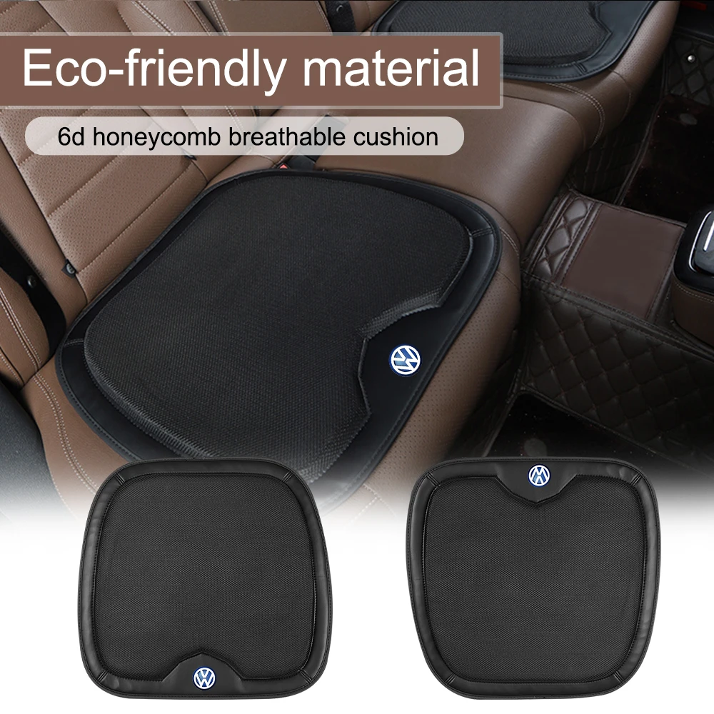 Car Seat Cushion Leather Front Chair Seat Non-Slip Pad Cover For Volkswagen VW R Line GTI Golf 5 7 Caddy Passat b6 Tiguan Polo