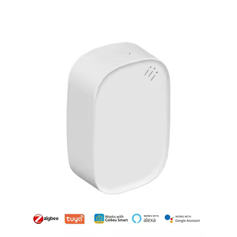 Sensor Inteligente de Temperatura e Umidade Zigbee - Bateria 365 Dias, Alcance 50m, Compatível com Alexa e Google Assistant,