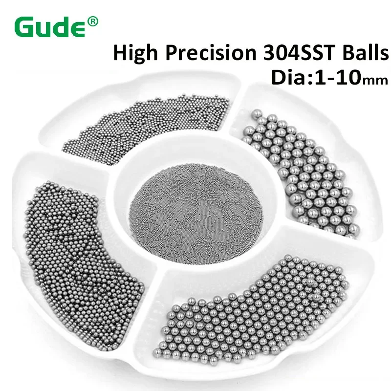 304 Stainless Steel Balls Solid Ball Bearing Bicycle Accessories 1mm 1.5mm 2mm 2.381mm 2.5mm 3mm 3.175mm 3.5mm 3.969mm~10mm