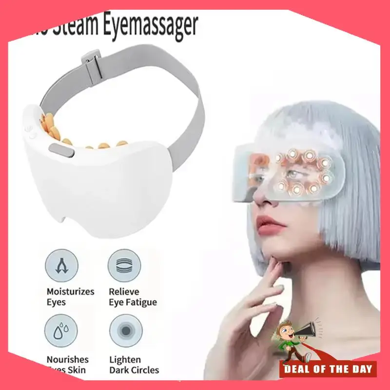 24-Hour Delivery Nano Steam Eyes Massager Eye Care Heating With Bluetooth Music To Relieve Fatigue And Reduce Dark Circles Under